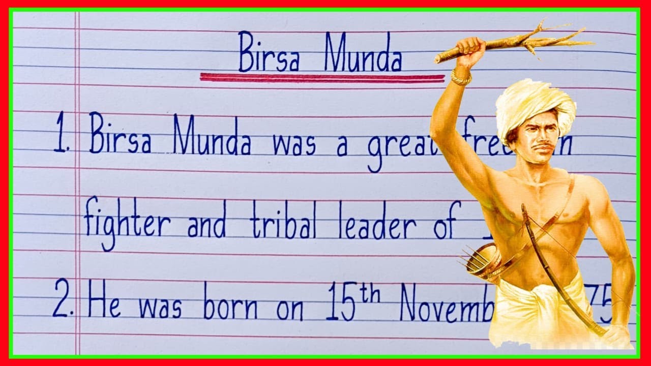 birsa munda short essay in english