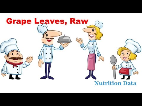 Grape leaves, raw - Nutrition Data