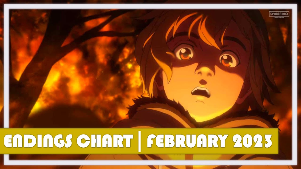 Top Anime Endings Chart February 23 Youtube