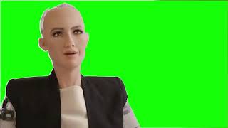 Green Screen Sophia Robot