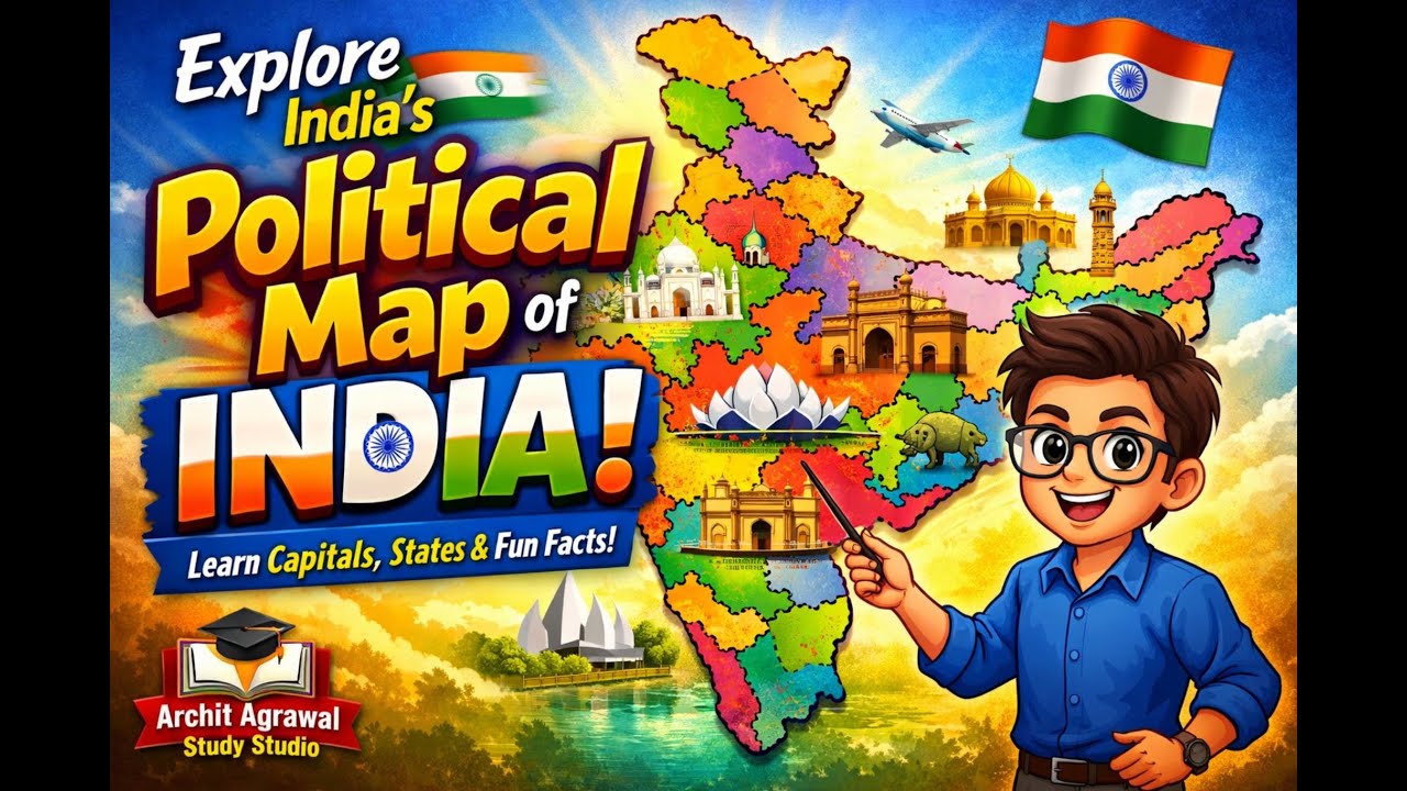 🥇 Why Most Students Get India’s Map Wrong 😮  | Political Map Explained  | Archit Agrawal