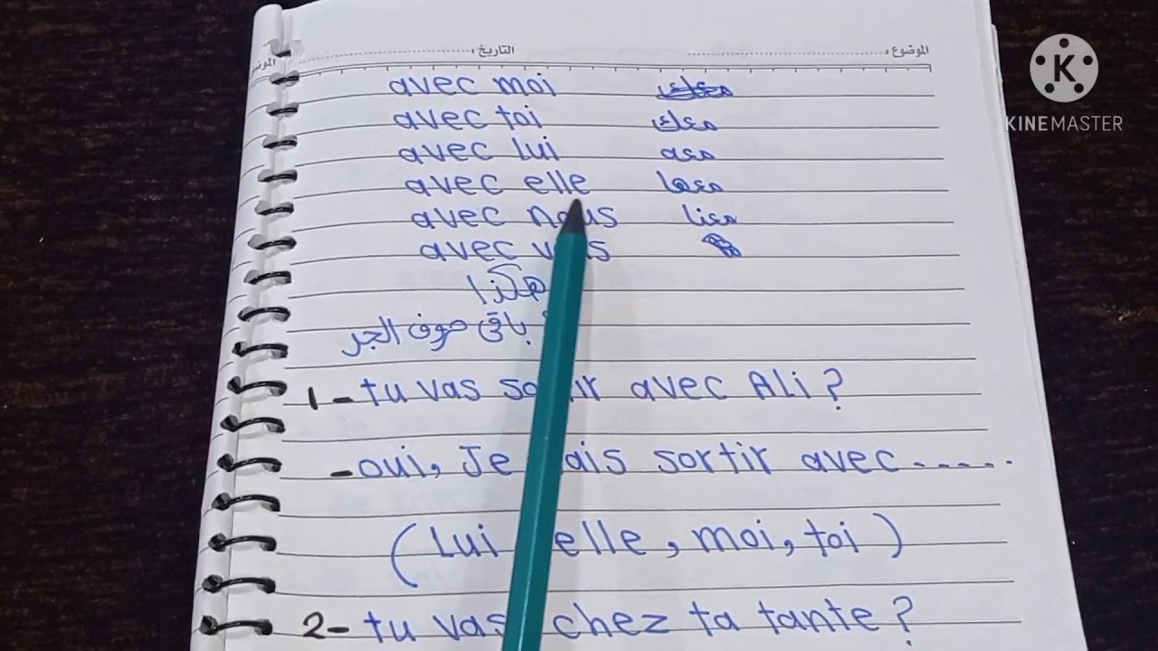 شرح قاعدة ضمائر التوكيد الصف الثالث الثانوي les pronoms toniques