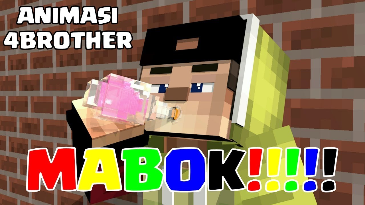 MABOK ANIMASI  LUCU  4 BROTHER MINECRAFT  ANIMASI  