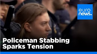 Tensions rise between activists in Mannheim after deadly stabbing of policeman