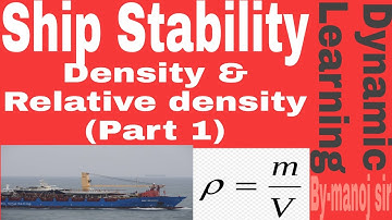 Ship Stability-Numerical based on Density & Relative density (Part -1)