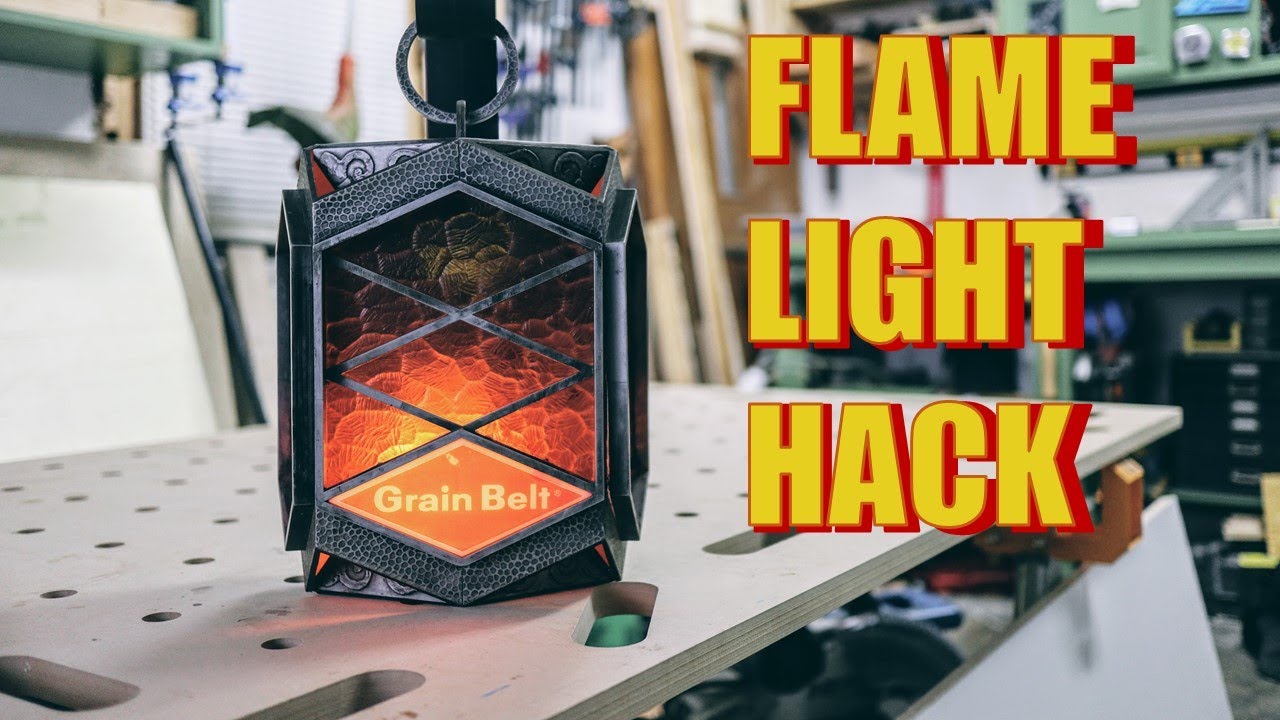 Vintage Beer Sign Restoration with LED FLAME Light Hack - YouTube