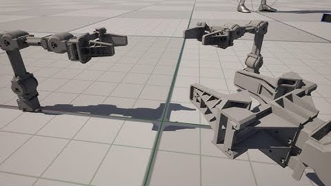 【UE5】Open Manipulatorのモデル作成　その4（近づけた状態）