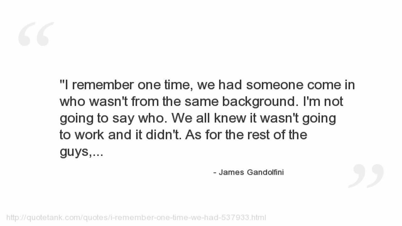 James Gandolfini Quotes - YouTube