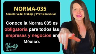 ¿Qué es la Nom-035? Conoce la Norma 035 es obligatoria para todos las empresas y negocios en México. by Vero S Food Experience 4,728 views 1 year ago 9 minutes, 57 seconds