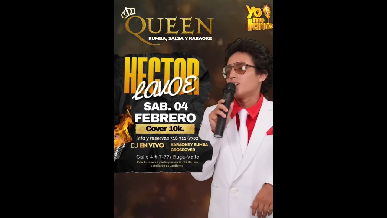 YO ME LLAMO HECTOR LAVOE🎶🗣 Este sabado 04 de febrero Rumba salsera y