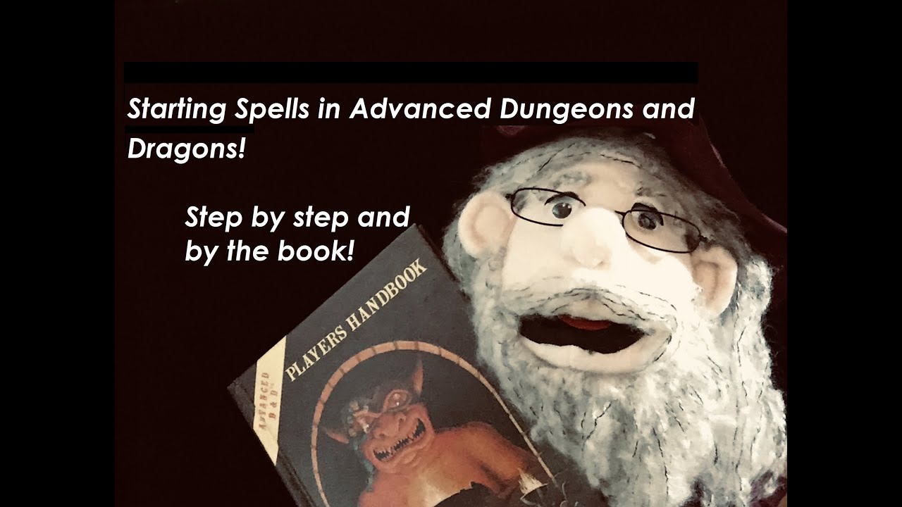 How to do Starting Spells for MagicUsers in AD&D! YouTube