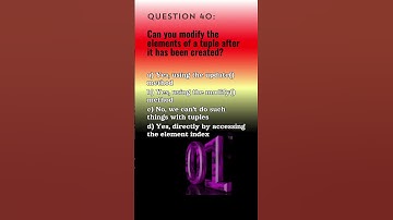 Python Qn. 40 | Python Questions and Answers | Tech NS Arena #programmingquiz