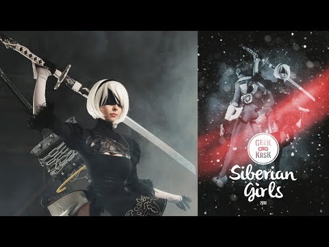Siberian Girls by Geek KRSK 2018 - 2B (NieR: Automata) cosplay backstage