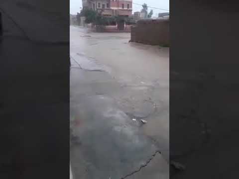 ريف الحسكة الدرباسية تساقط غزير للامطار 8 5 2018
