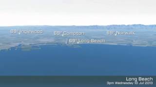 Long Beach weather for Wednesday 10 of July 2013