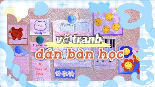 Làm tranh decor bàn học cùng mình/LTV channel - YouTube