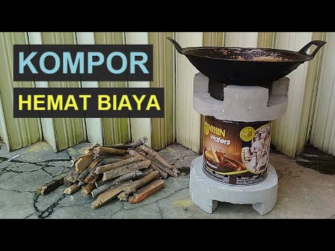  KOMPOR  KAYU  DARI KALENG BEKAS DAN SEMEN API BESAR YouTube