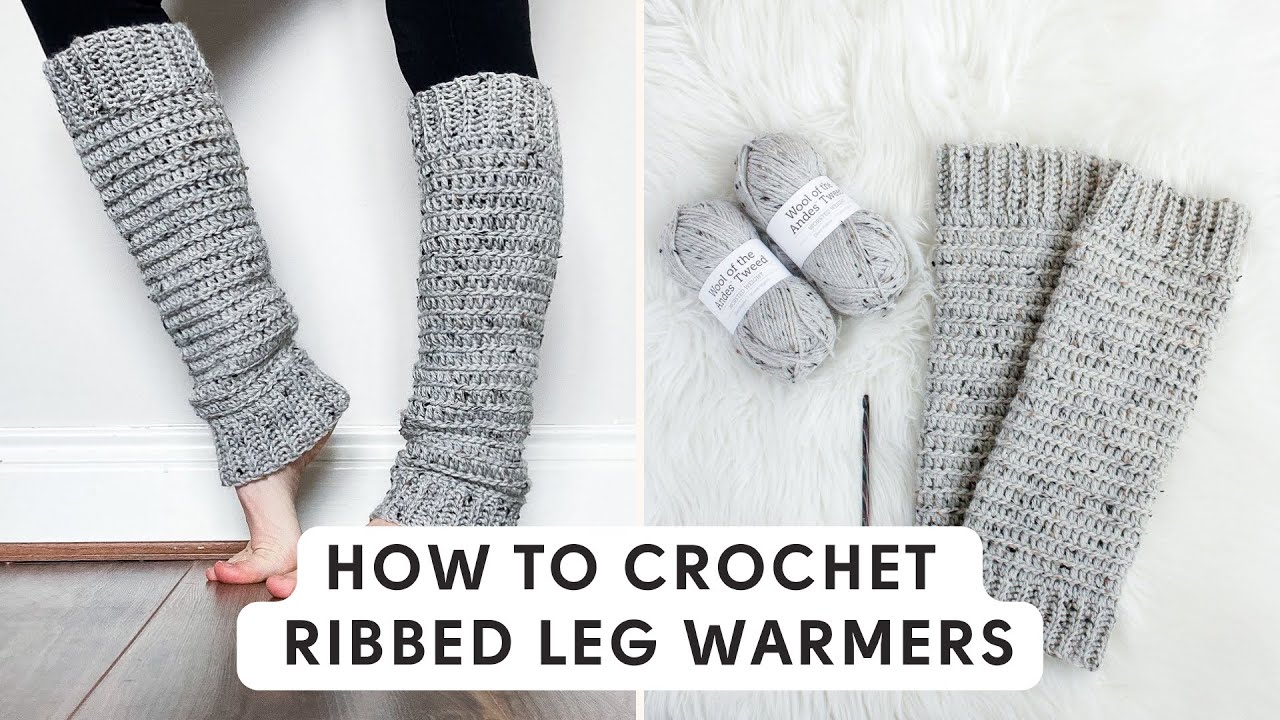 How to Crochet Leg Warmers + Free Pattern - YouTube