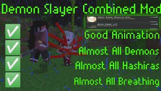 Mods Combined Demon Slayer - Minecraft 1.18 PE / BE | قاتل الشياطين أكوما نو ISSAN MCPE Ad-don