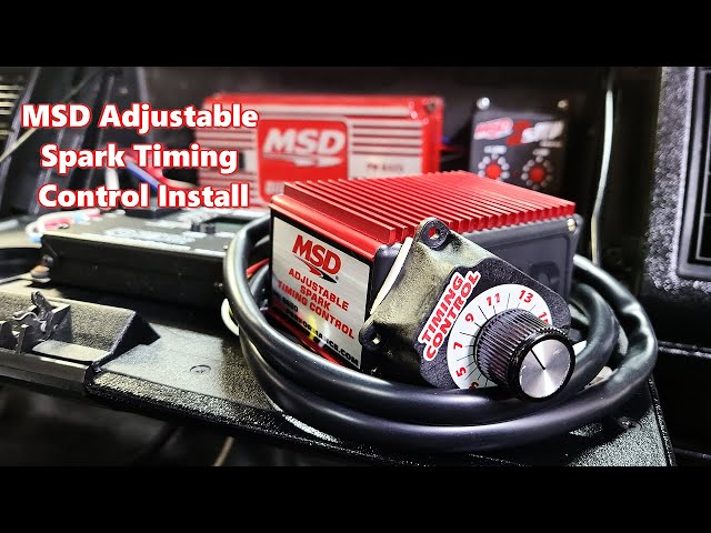 MSD Adjustable Spark Timing Control Install - YouTube