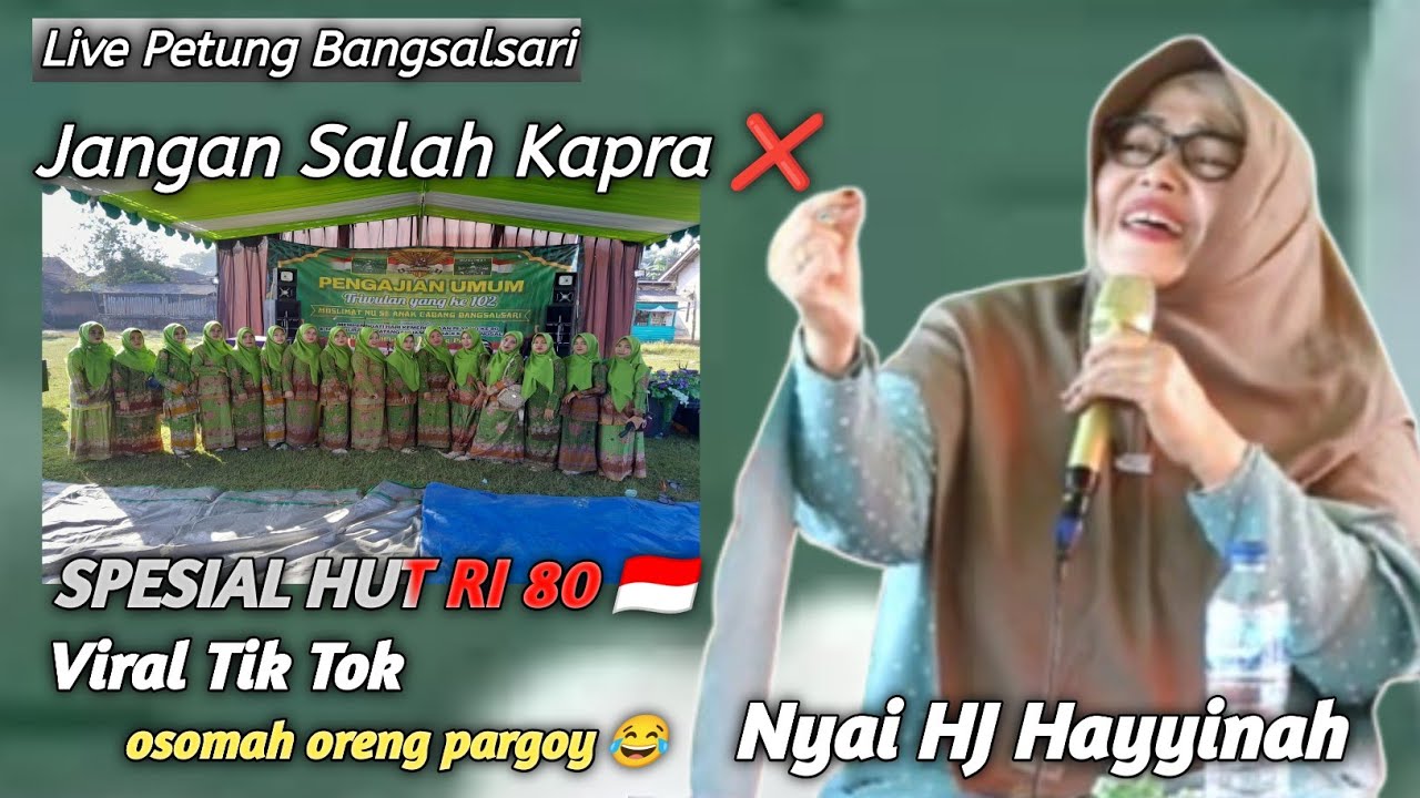 Ceramah lucu & viral hari ini || Nyai HJ Hayyinah terbaru 2025 // Live Petung Bangsalsari