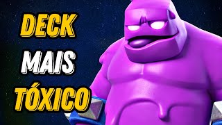 🤢 GANHE SEM *PENSAR* COM ESSE DECK MUITO *TÓXICO* DE GOLEM DE ELIXIR! - Clash Royale