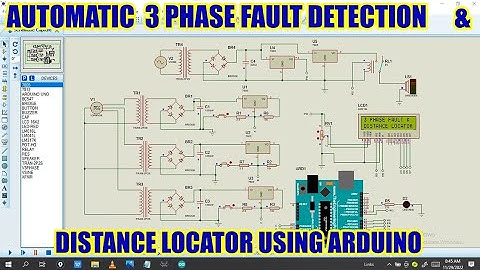how to make automatic three phase faults detection using arduino