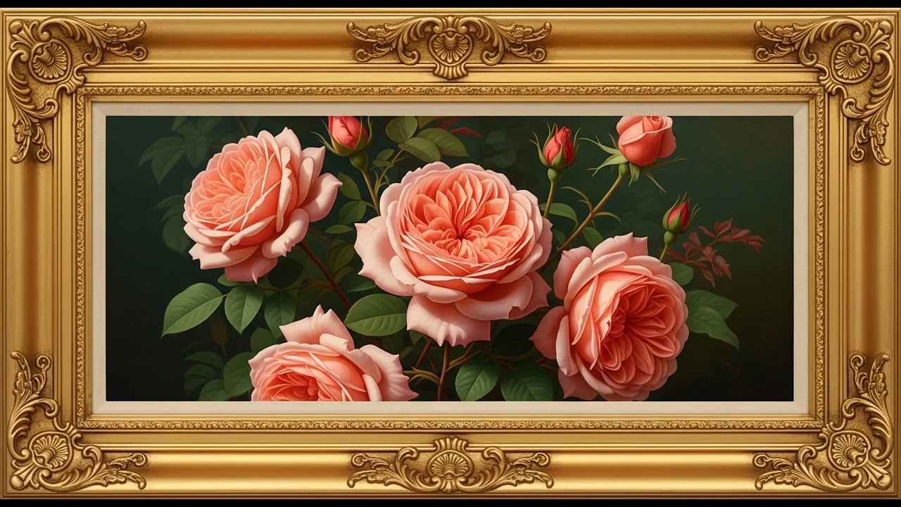 🥀Ultimate Elegance: Silent Vintage Rose Art 究極の高級感！静寂と