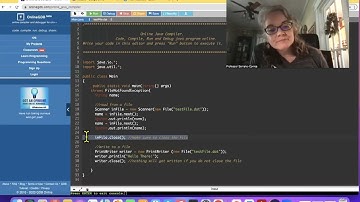 Read-Write to a File. Use Online Java Compiler
