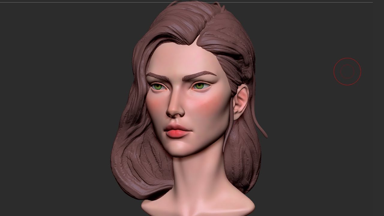Female Face Practice in ZBrush | Speed Sculpt