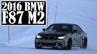 2016 BMW F87 M2, spied test on the snowing road in Sweden