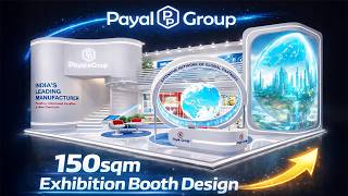 Ultimate 150 SQM Exhibition Booth 🔥 Global-Level Stall Design Explained