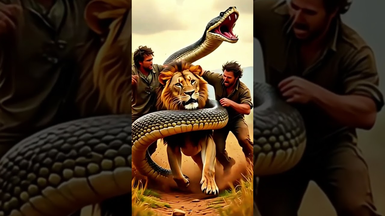 Snake vs Lion: Terrifying Showdown!  