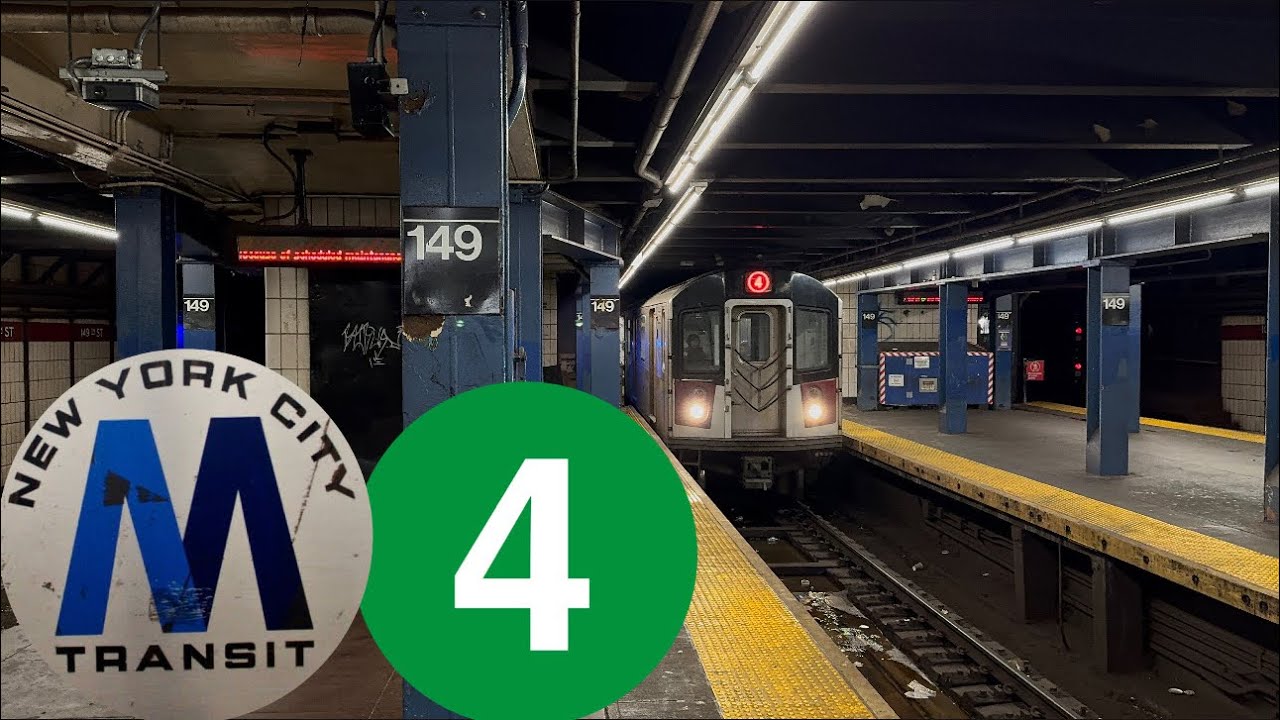 MTA NYCT: R142A (4) Train from Woodlawn to 149 Street Grand concourse 