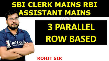 3 Parallel Row Based | Seating Arrangement | SBI Clerk Mains ROHIT SIR