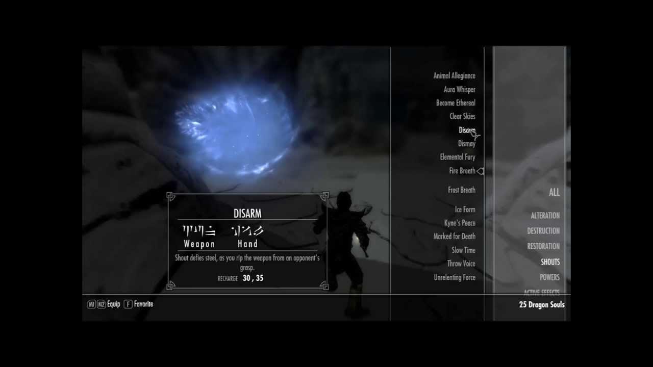 Skyrim Quick Shouts how to activate them. YouTube