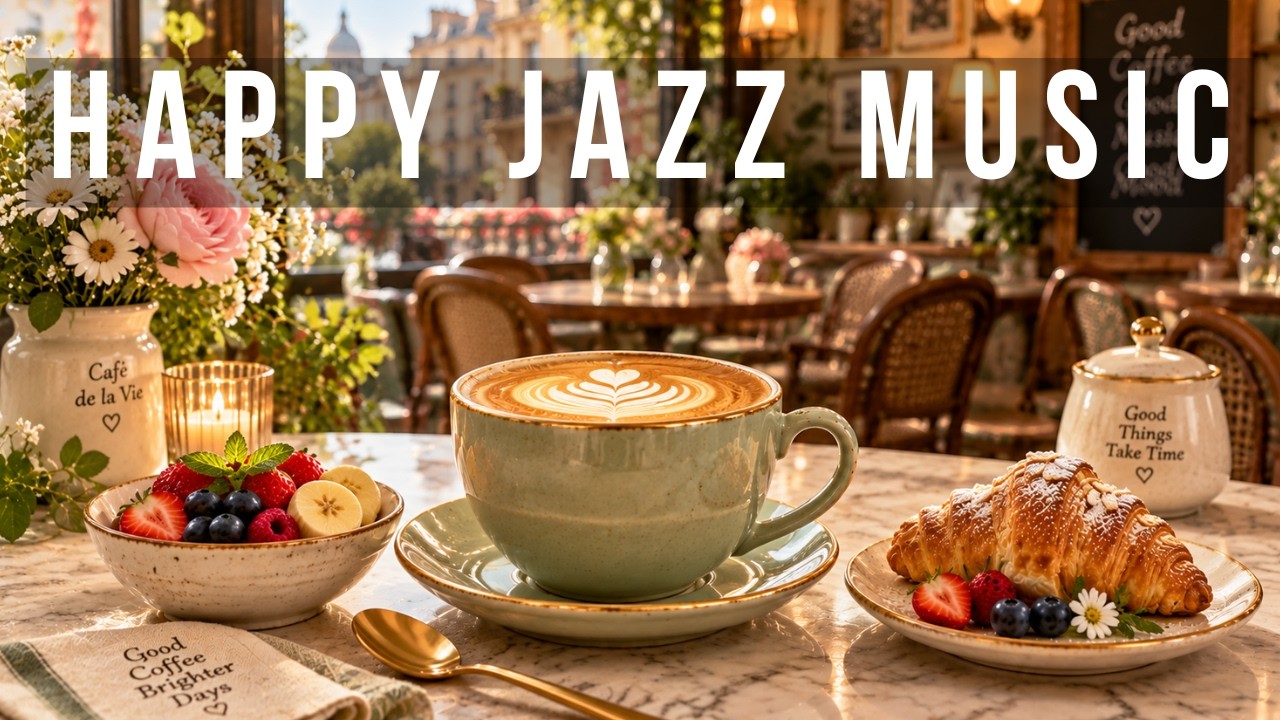 Calm Coffee Shop Vibes 🌿 Gentle Bossa Nova Jazz for Deep Focus