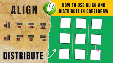 Align and Distribute in CorelDraw #coreldraw #alignment