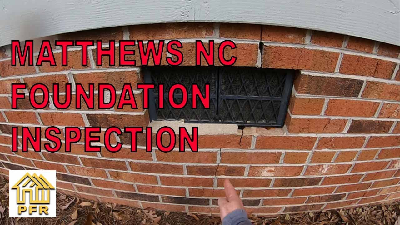 FOUNDATION INSPECTION FOUNDATION CRACKS MATTHEWS NC PIEDMONT FOUNDATION