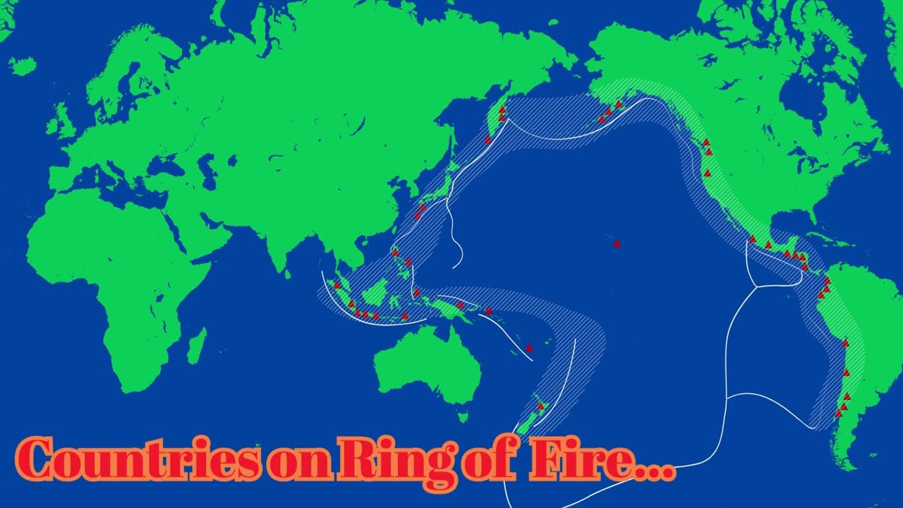 Pacific Ring of Fire Display Poster (teacher made) - Twinkl