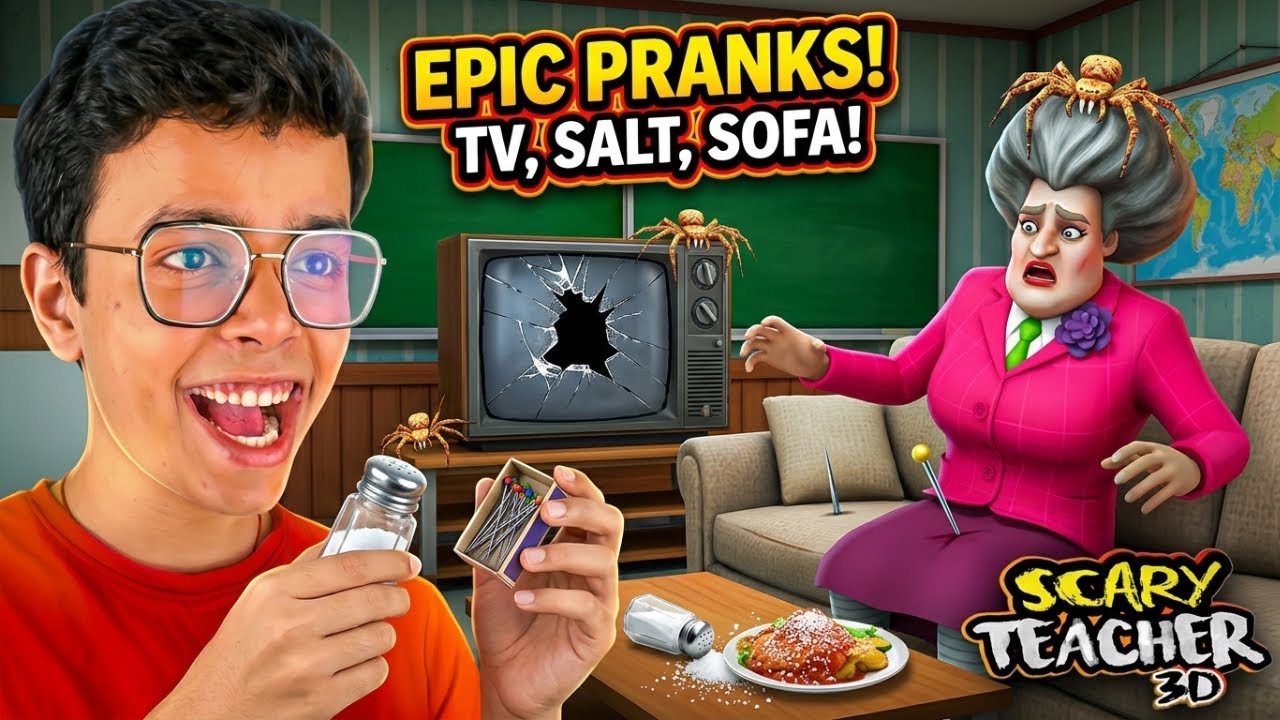 I Played SCARY TEACHER 3D For the FIRST TIME😱 New Pranks - YouTube