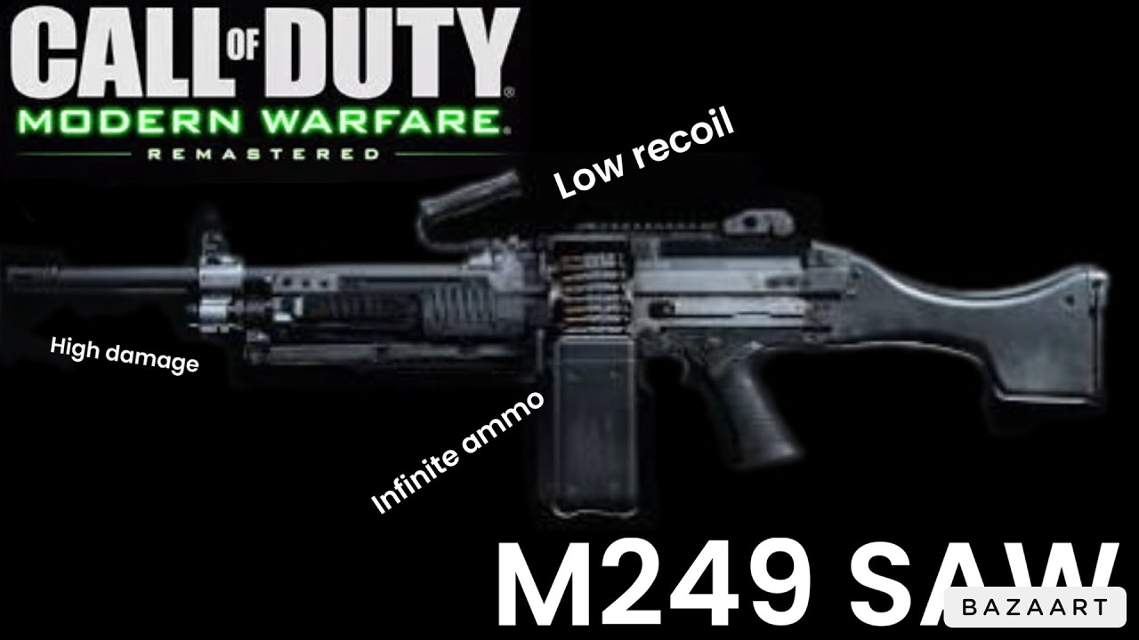 Using every LMG in COD history #3 M249 SAW - YouTube