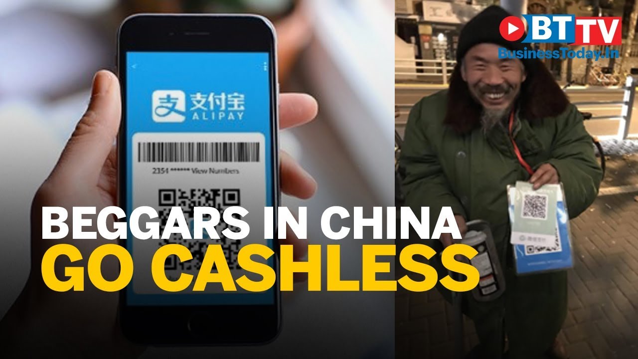 Why beggars in China are now accepting mobile payments - YouTube