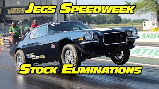 NHRA Stock Eliminator Drag Racing Eliminations JEGS Speedweek 2022