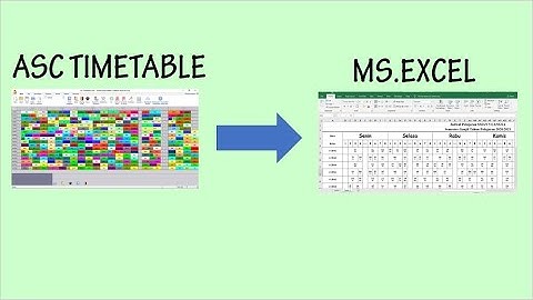 Mengubah Asc Timetable ke Jadwal besar file excel