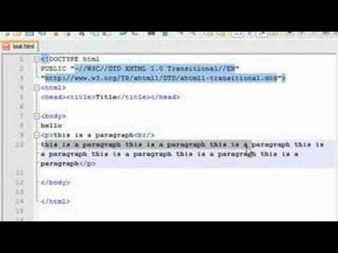 XHTML Tutorial - 3 - Formatting paragraphs