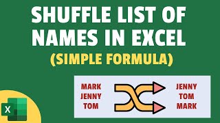 Shuffle List of Names/Items in Excel (2 Easy Methods)