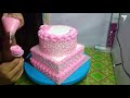 cara menghias kue pengantin sederhana 2 tingkat