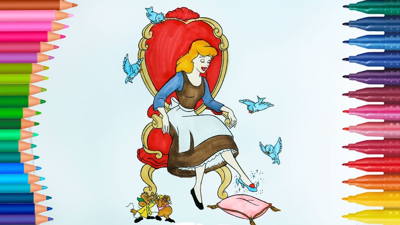 Princesa Cenicienta | Dibujos Para Niños | Learn Colors