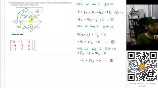 Celebrity Problem 4.39 - Engineering Circuit Analysis - Hayt & Hemmerly, 9th Ed - Mesh Analysis Profile